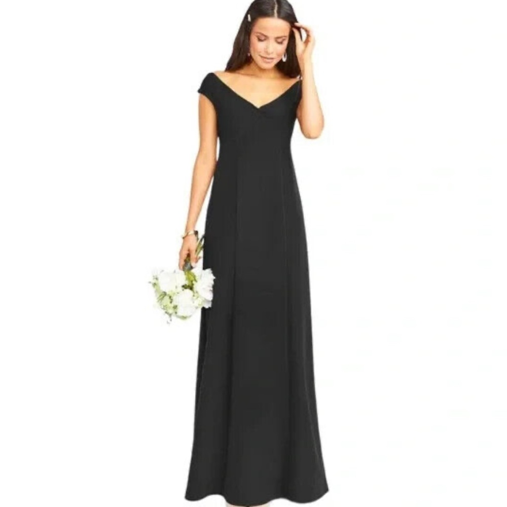 SHOW ME YOUR MUMU Black Knot Front Maxi Zurich Dress Size L Perfect Condition